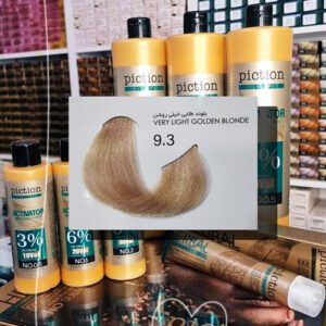 رنگ مو پیکشن سری طلایی شماره 9.3 رنگ بلوند طلایی خیلی روشن حجم 100 میل