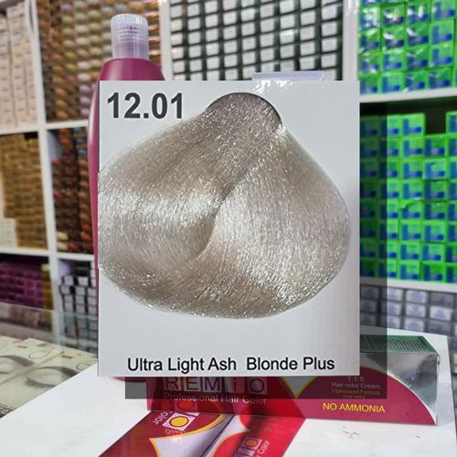 رنگ مو رمیو سری هایلایت شماره 12.01 بلوند دودی خیلی خیلی روشن 100 میل رنگ مو رمیو سری هایلایت شماره 12.01 بلوند دودی خیلی خیلی روشن 100 میل